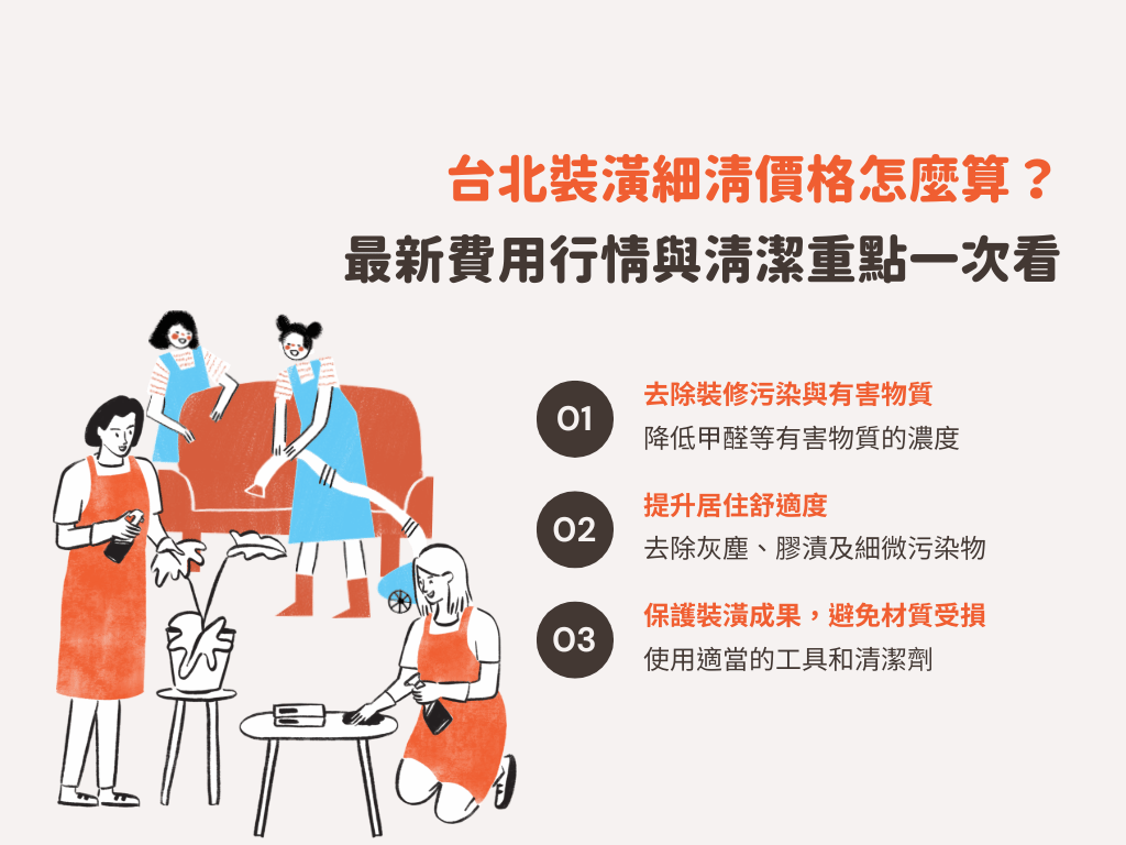 台北裝潢細清價格怎麼算？2026最新費用行情與清潔重點一次看